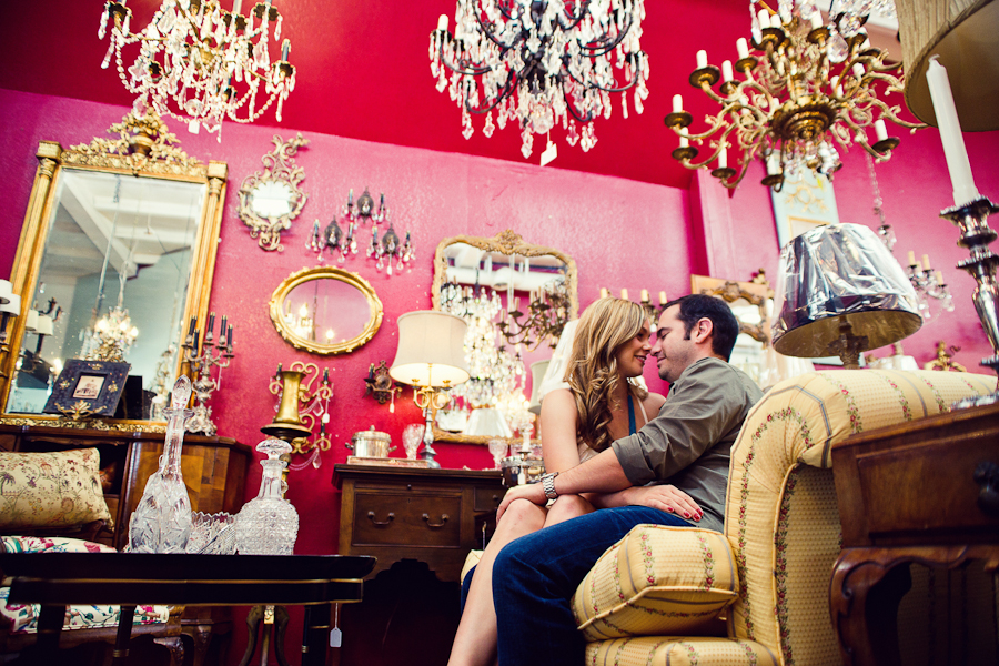 Inspired by This Antique Market Engagement Shoot