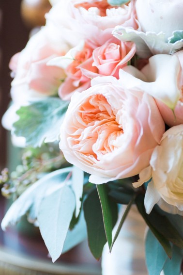 A Romantic Mint and Peach Wedding