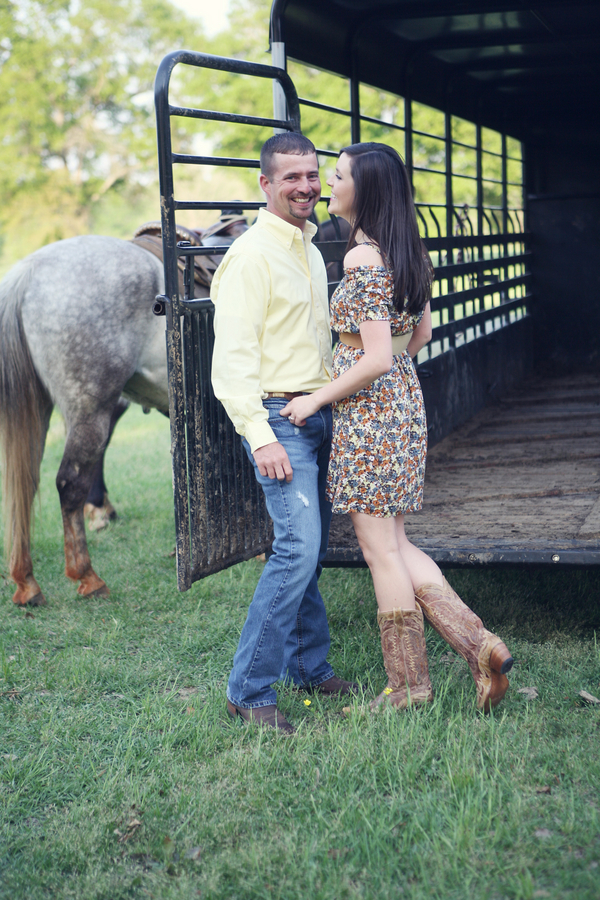 Inspired by this Engagement Session with Horses in Mississippi