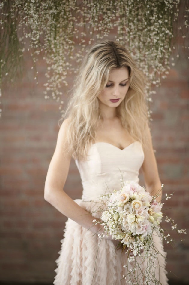 Blush Pink, Romantic & Whimsical Bridal Styled Shoot