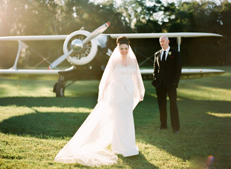 Emerald Green Aviation-Inspired Wedding Inspiration