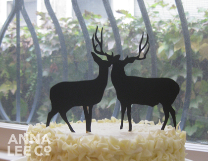 DIY Silhouette Cake Toppers By Anna Lee Company