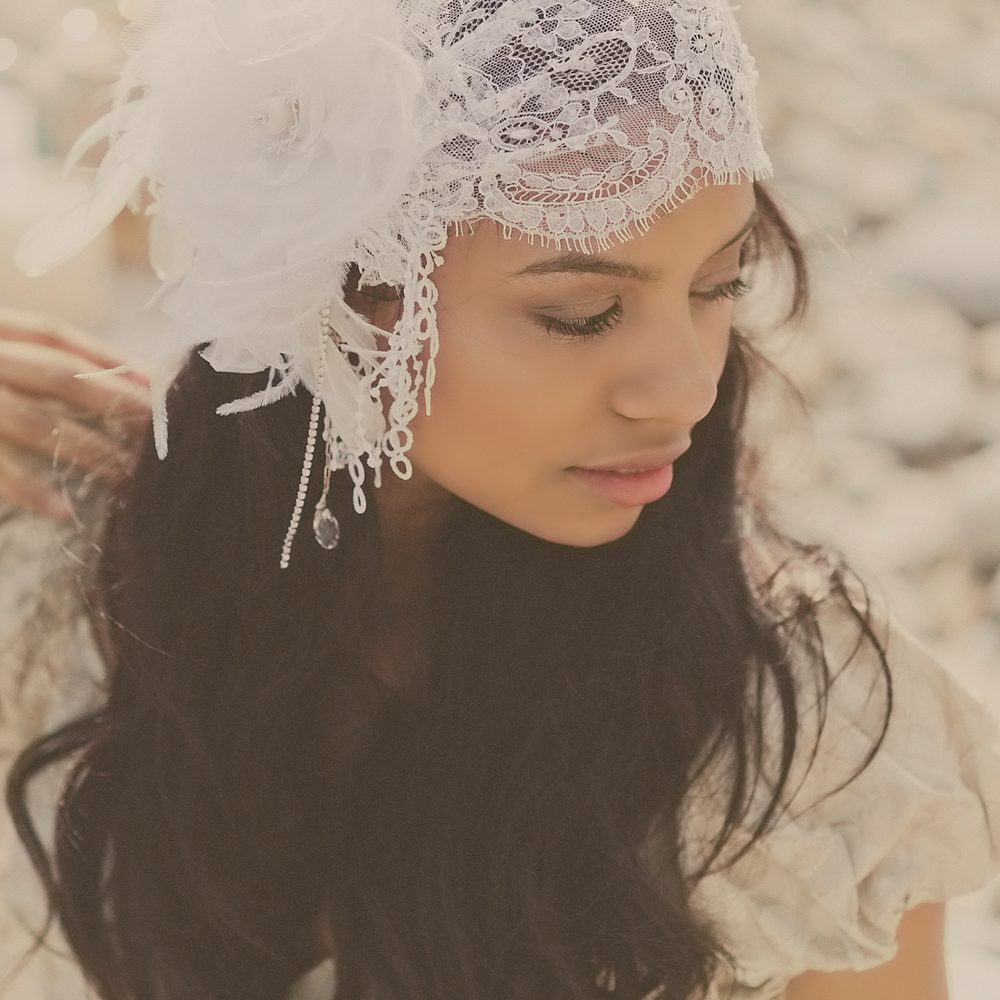Bridal Caps & Headwraps