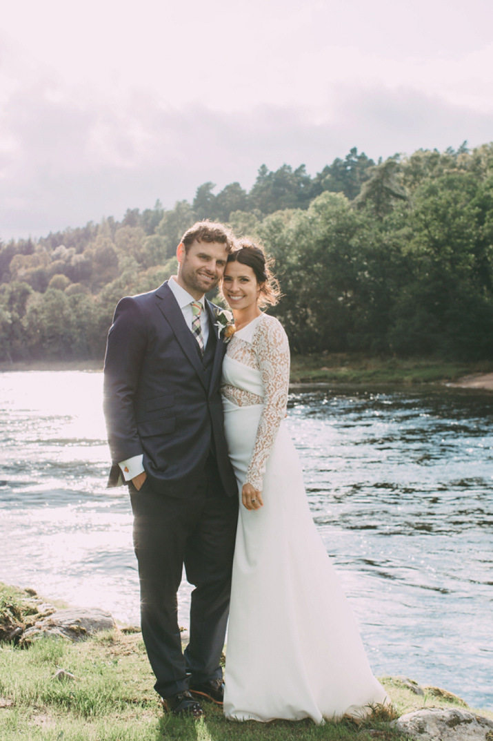 A Rime Arodaky Dress and Spectacular Scottish Castle Wedding