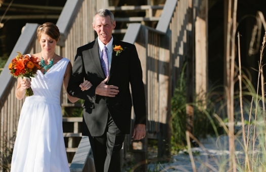 An Intimate Fall-Inspired Beach Wedding