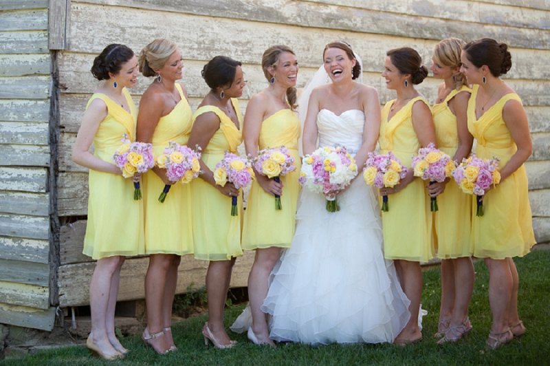 A Navy, Pink and Yellow Chesapeake Bay Wedding