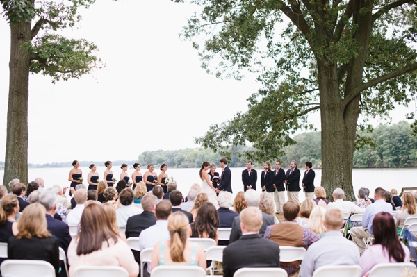 Navy and Coral Nautical Wedding