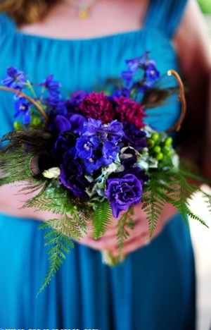 A Gorgeous Chicago Wedding with a Peacock Feather Palette