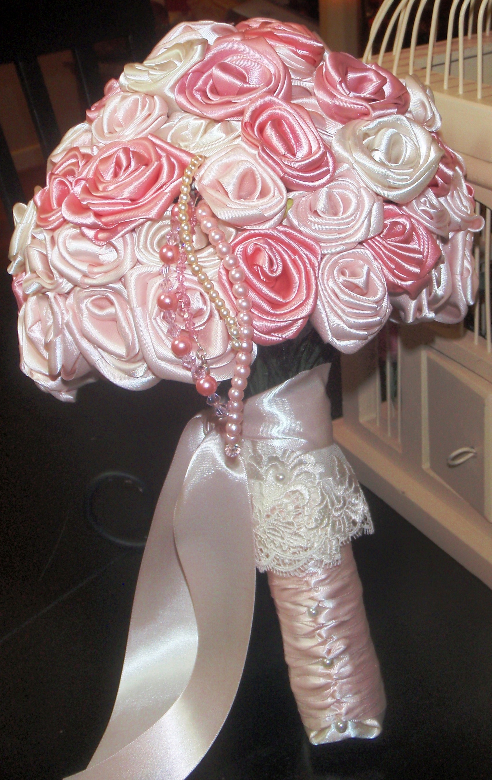 Pink Blush Ivory Wedding Bouquet