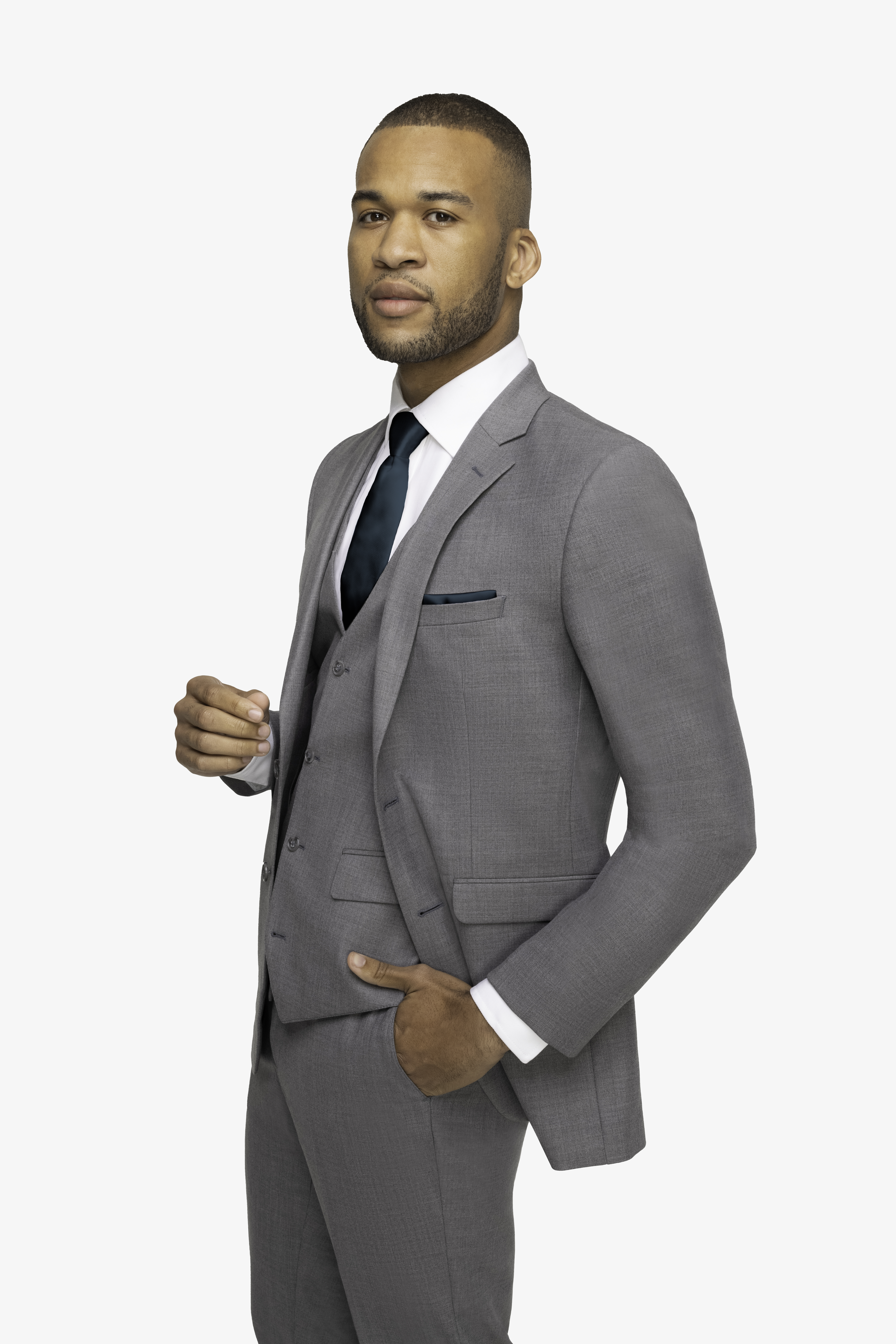 Allure Light Gray Suit Image 1