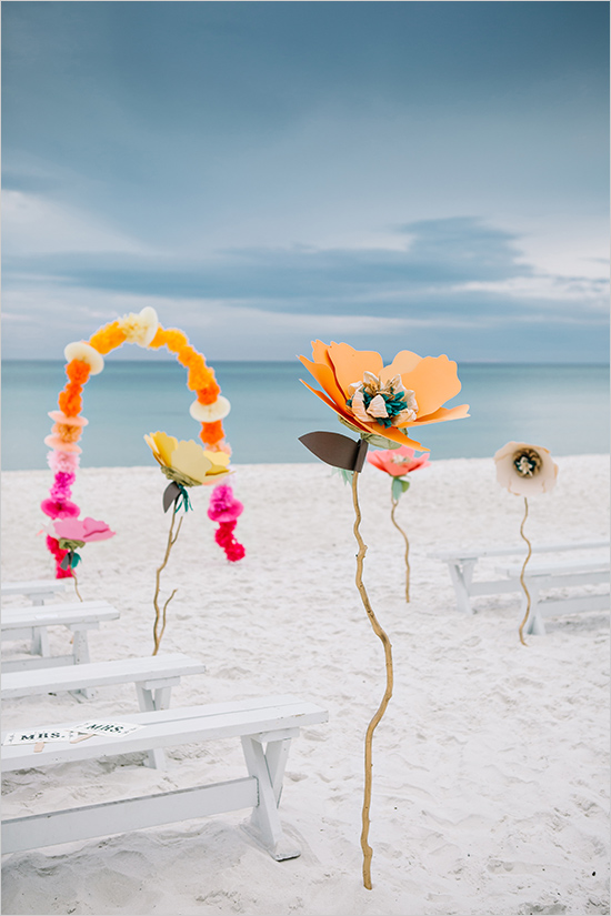 Bright And Colorful Florida Panhandle Wedding