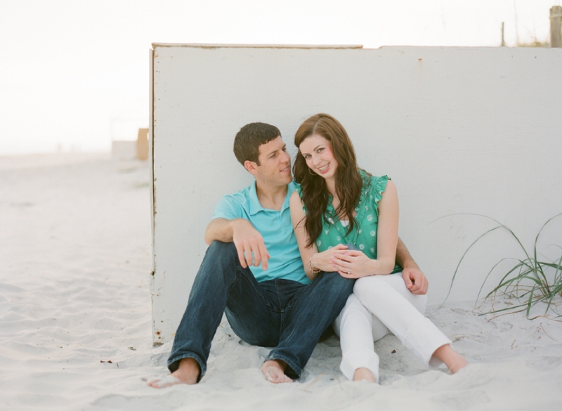 A Beach & Books Engagement Session