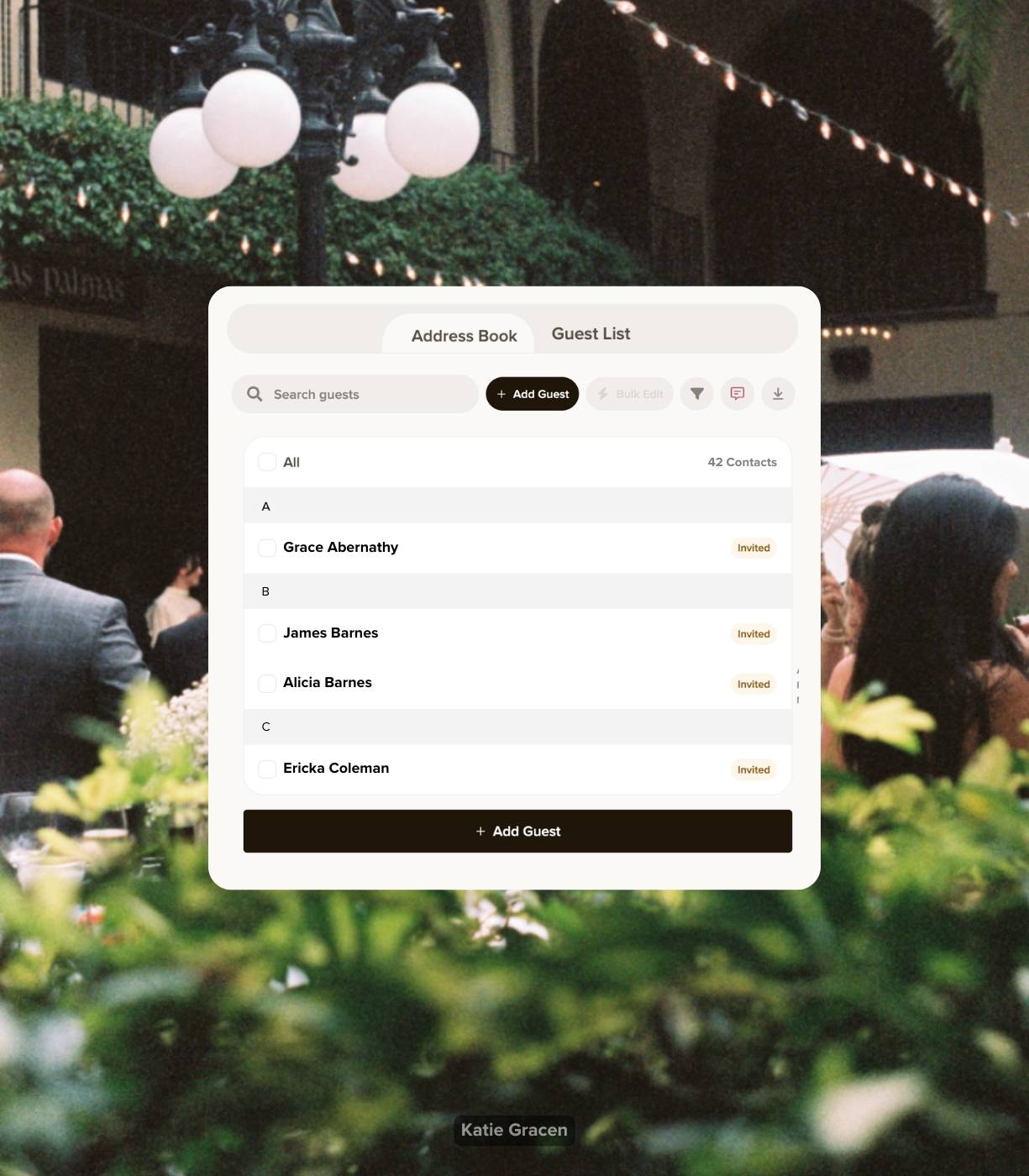 Start Using Loverly’s Online Address Book for Wedding Events