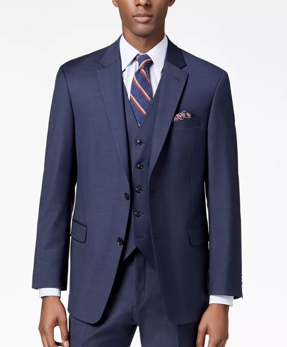 Men's Modern Fit Flex Stretch Suit Image 1