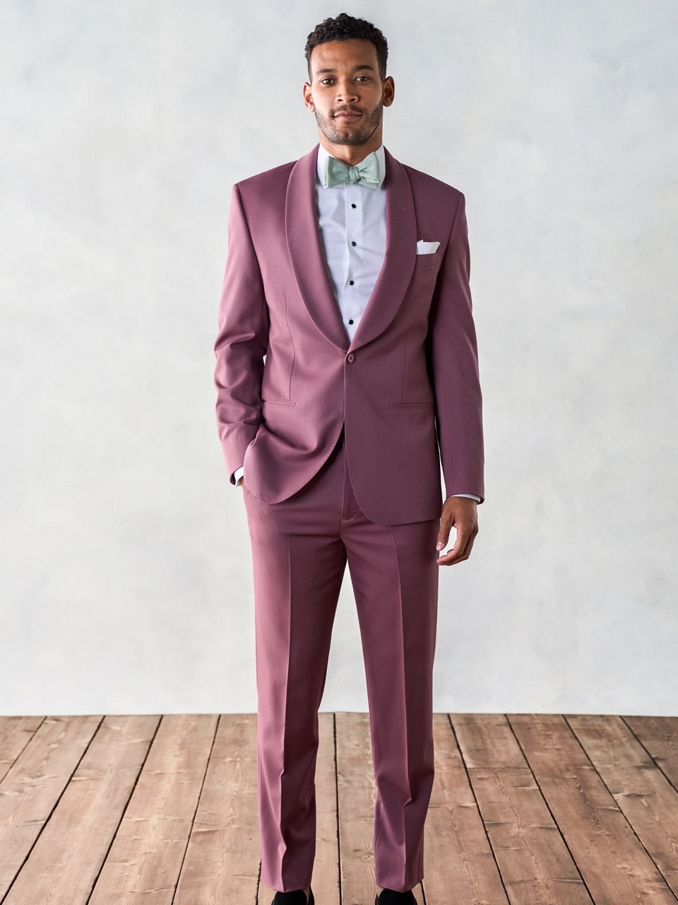 Rose Shawl Collar Tuxedo Image 1