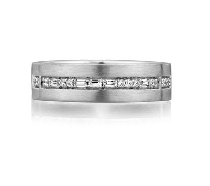 Morse Code Men's Diamond Ring - I Love You Image 1